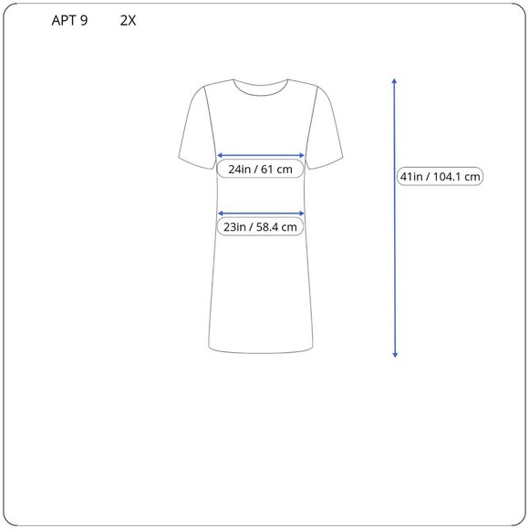 Apt 9 Women Dress 2X Plus Shirt Cap Sleeve Pullover Green Abstract WAT129E - Picture 2 of 11